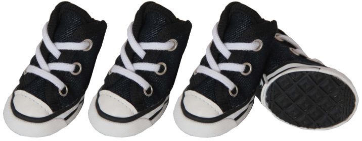 Extreme-Skater Canvas Casual Grip Pet Sneaker Shoes - Set Of 4 - Large