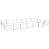 Dog Kennel Silver 301.4 ft² Steel - Silver