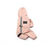 Pet dog clothing waterproof breathable reflective clothing small dog raincoat; Light reflecting strip - Pink - S