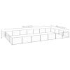 Dog Kennel Silver 301.4 ft² Steel - Silver