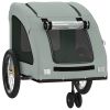 Pet Bike Trailer Gray Oxford Fabric and Iron - Gray