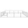 Dog Kennel Silver 301.4 ft² Steel - Silver