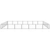 Dog Kennel Black 452.1 ft² Steel - Black
