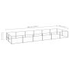 Dog Kennel Silver 129.2 ft² Steel - Silver