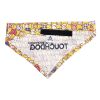 Touchdog 'Bad-to-the-Bone' Elephant Patterned Fashionable Velcro Bandana - Yellow - Large