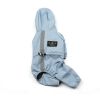 Pet dog clothing waterproof breathable reflective clothing small dog raincoat; Light reflecting strip - Blue - XXL