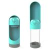 Pet Water Drinking Fountain Lock Water Pet Accompanying Cup Outdoor Leakproof Travel Bottle Drinking Fountain - green