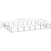 Dog Kennel Black 376.7 ft² Steel - Black