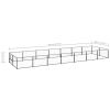 Dog Kennel Black 150.7 ft² Steel - Black