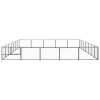 Dog Kennel Black 376.7 ft² Steel - Black