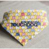 Touchdog 'Bad-to-the-Bone' Elephant Patterned Fashionable Velcro Bandana - Yellow - Large