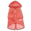 Touchdog Split-Vent Designer Waterproof Dog Raincoat - Red - X-Large