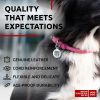 Pink Ultra Soft Rolled Leather Dog Collar for Small Medium Dogs Soft Padded Male and Female Dog Collar 13-16 inch Neck - Waudog