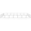 Dog Kennel Silver 376.7 ft² Steel - Silver